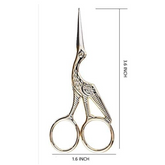Stainless Steel Professional Embroidery Scissors 3.6 Shears Crane Scissors